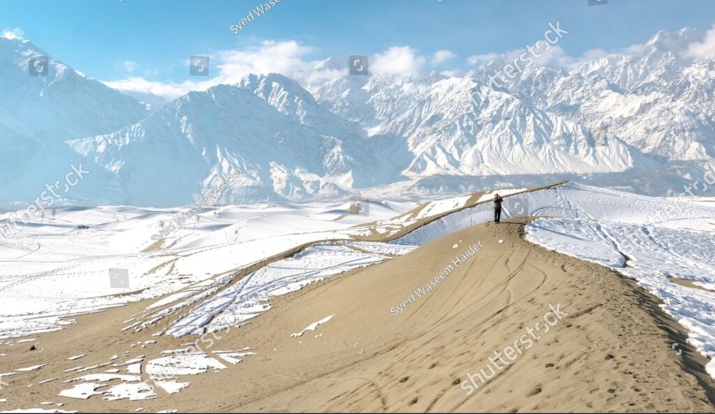 Cold desert of sakardu in pakistan