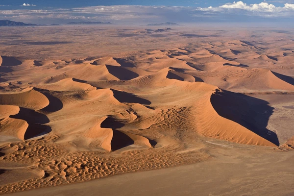 Aerial view Namib desert