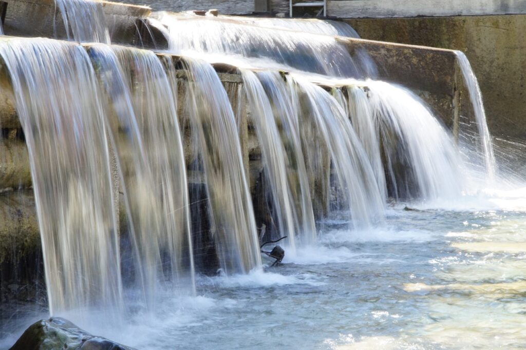 Waterfalls scene